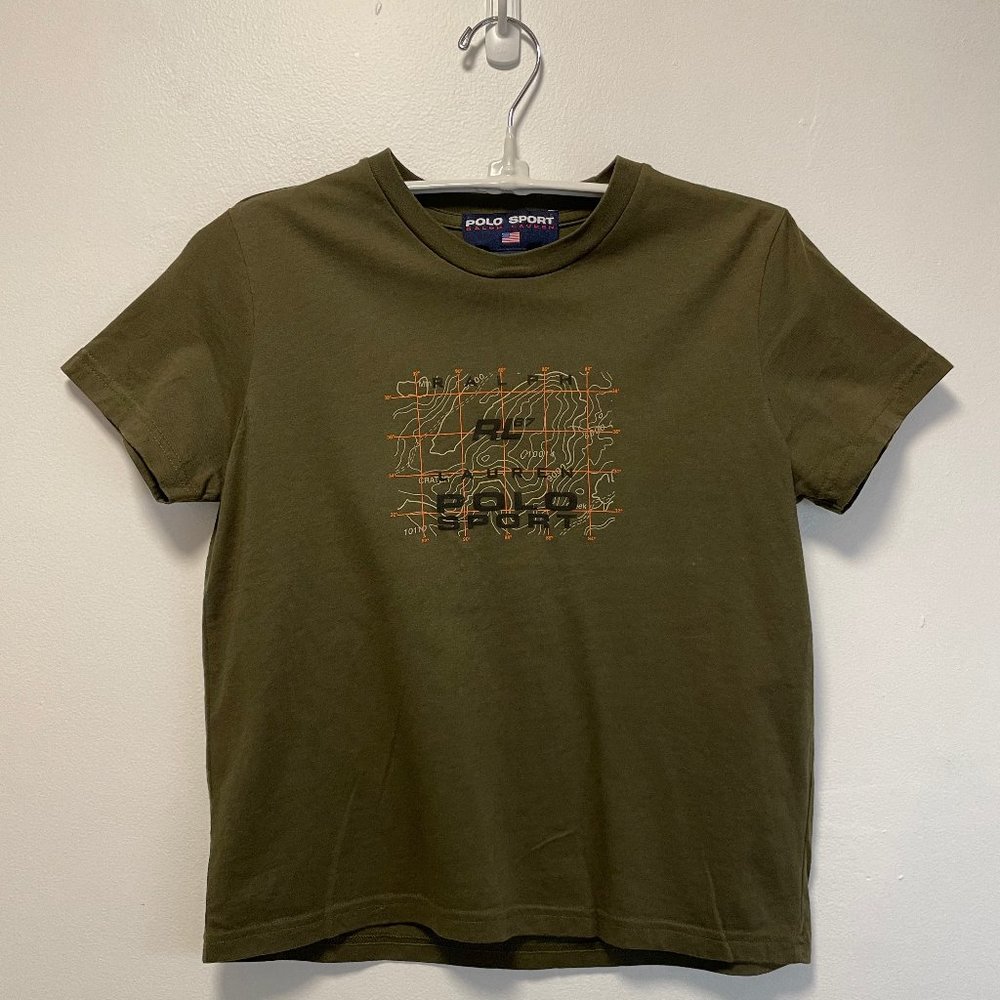 Polo Sport Baby Tee (NWOT) – Olive Green Size L